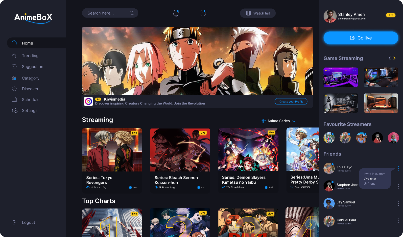 FlixHQ Streaming Interface